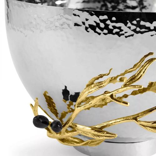 Чаша 21,6х21,6 см Michael Aram Olive Branch стальная