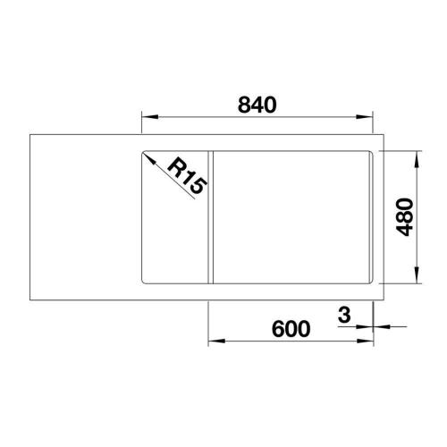 Кухонная мойка 86 см Blanco Legra XL 6 S антрацит - 3 фото