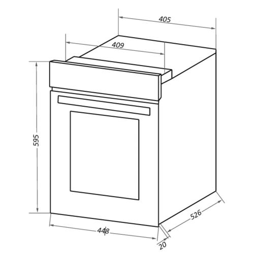 Электрический духовой шкаф 60 см Maunfeld EOEC516B черный