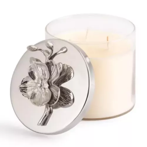 Свеча 9,5 см Michael Aram White Orchid прозрачная