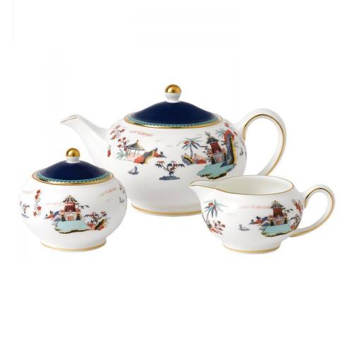 Сервиз чайный Wedgwood Wonderlust Blue Pagoda 3 пр