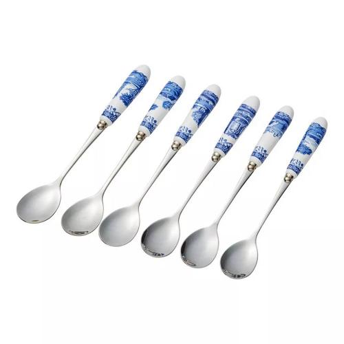 Набор чайных ложек Spode Blue Italian 6 пр белый