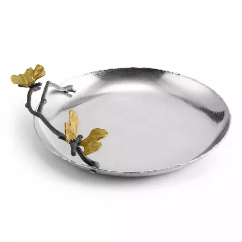 Сервировочное блюдо 23,5х21 см Michael Aram Butterfly Ginkgo стальное
