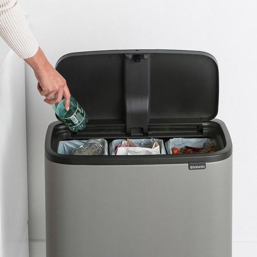 Мусорный бак 33 л Brabantia Bo Touch Bin серый