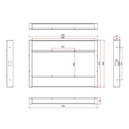 Встраиваемый телевизор 27" Avel AVS275SM White белый