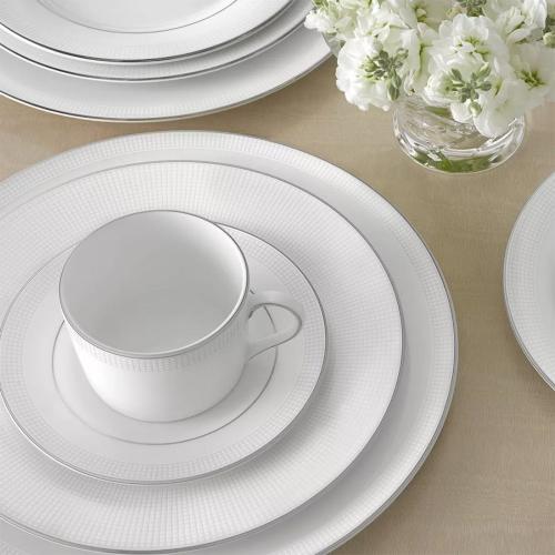 Чайная пара 150 мл Wedgwood Vera Wang Blanc Sur Blanc белая