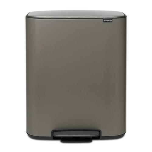 Мусорный бак 60 л Brabantia Bo Pedal Bin платиновый