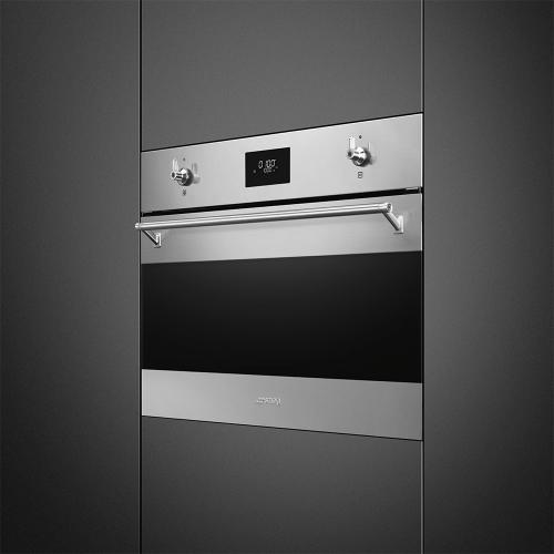 Микроволновая печь 59,7х45,4 см SMEG Classica SO4301M0X стальная