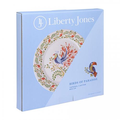 Набор обеденных тарелок Liberty Jones Birds of Paradise белый 2 пр