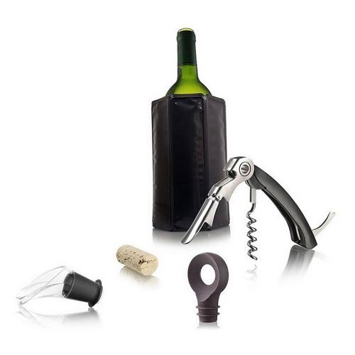 Набор для вина Starter Vacu Vin 6 пр черный