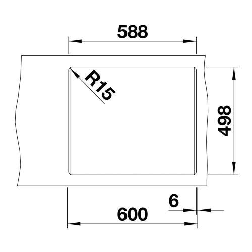 Кухонная мойка 60 см Blanco Etagon 6 жемчужная - 3 фото