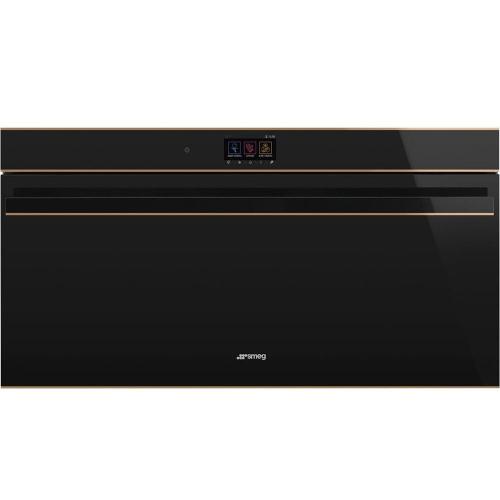 Многофункциональный духовой шкаф 90 см Smeg Dolce Stil Novo SFPR9604NR черный