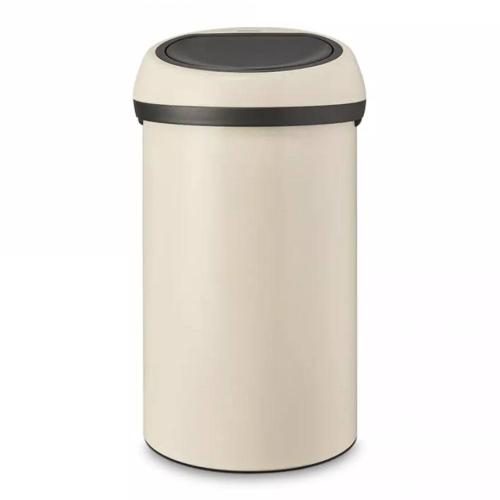 Ведро для мусора 60 л Brabantia Touch Bin бежевое