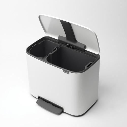 Мусорный бак 34 л Brabantia Bo Pedal Bin белый