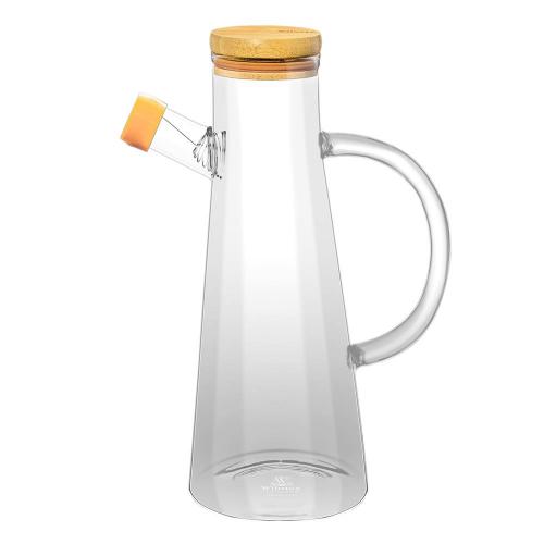 Бутылка для масла стеклянная 9х23,5 см 500 мл Wilmax Thermo Glass прозрачная