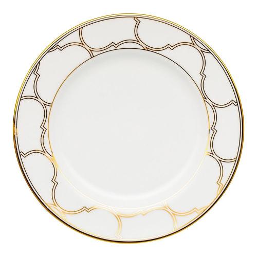 Тарелка пирожковая 16 см Noritake Eternal Palace Gold белая