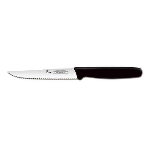 Нож PRO-Line для нарезки, волнистое лезвие, 11 см, пластиковая черная ручка, P.L. Proff (min 1 шт)