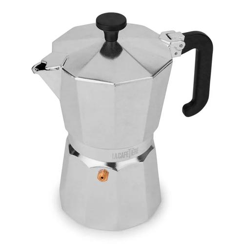 Кофеварка гейзерная на 6 чашек Kitchen Craft La Cafetiere стальная