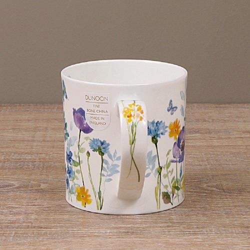 Кружка 350 мл Dunoon Orkney Floral Shimmer голубая