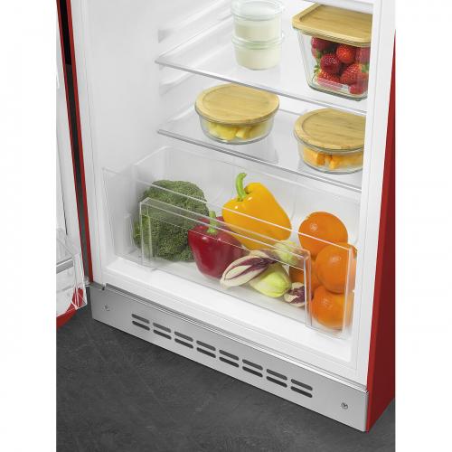 Холодильник 97х54,5 см SMEG 50’s Style FAB10LRD6 красный