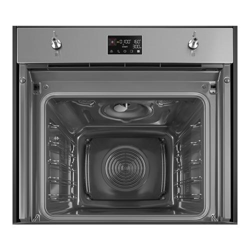 Духовой шкаф с микроволнами 59,2х59,7 см Smeg Classica SO6302M2X стальной