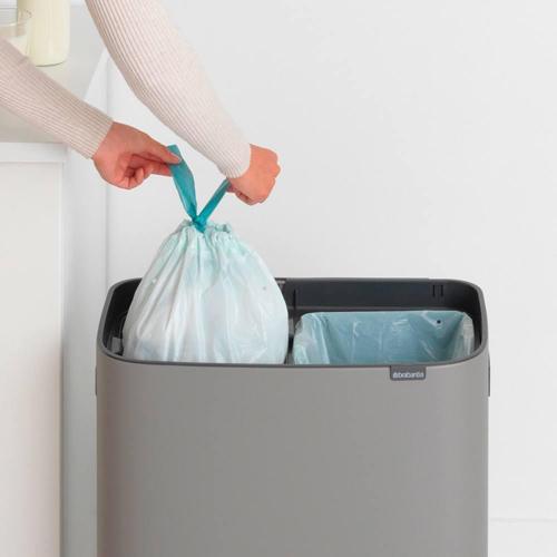 Мусорный бак 2x30 л Brabantia Bo Touch Bin серый