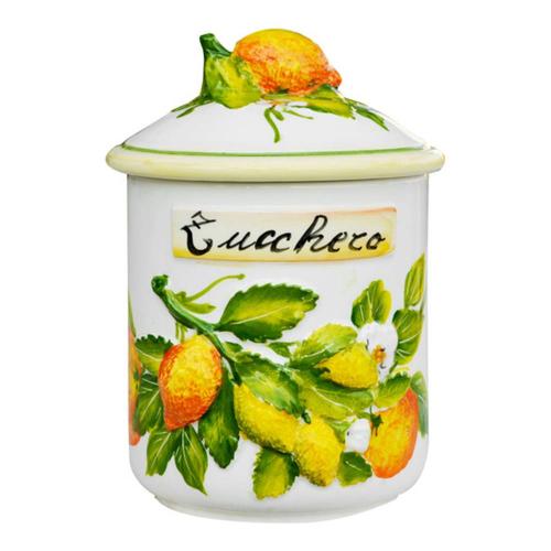 Банка для печенья 10х17 см Edelweiss Лимоны и апельсины белая