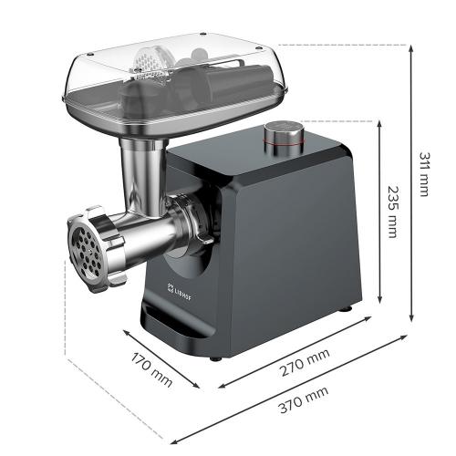 Мясорубка 800 Вт Libhof MG-800B черная