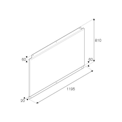 Стеновая панель 120х81 см Bertazzoni