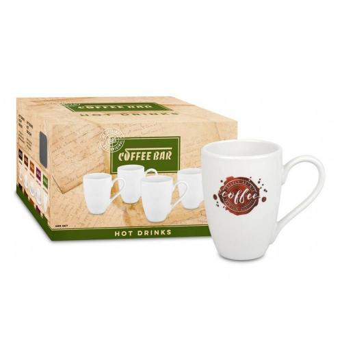 Набор кружек Coffee Spot 300 мл Koenitz Coffee-Tea-Chocolate Coffee Bar 4 пр