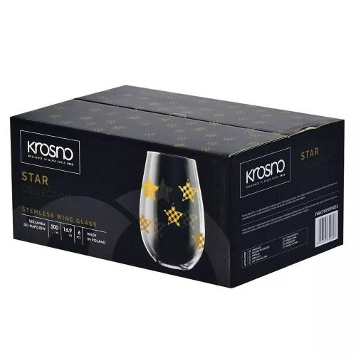 Набор стаканов 500 мл Krosno Star 6 пр прозрачный