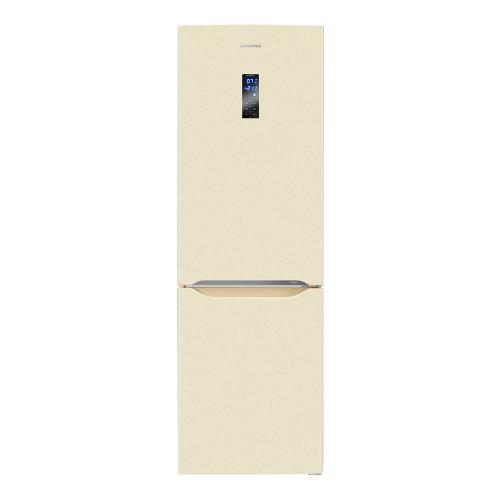 Холодильник 187х55,5 см Maunfeld MFF187NFBG10 бежевый