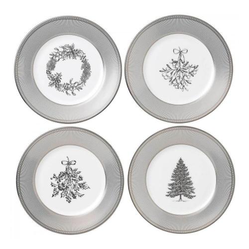Набор тарелок Wedgwood Winter White 4 пр