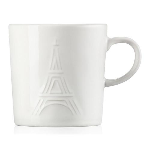 Кружка керамическая 9,1х12,3х9,4 см 350 мл Le Creuset Eiffel Tower белая