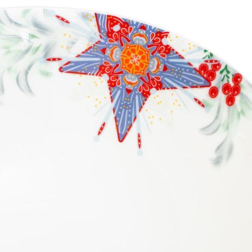 Салатник 24 см Mix&Match Home Happy Star белый