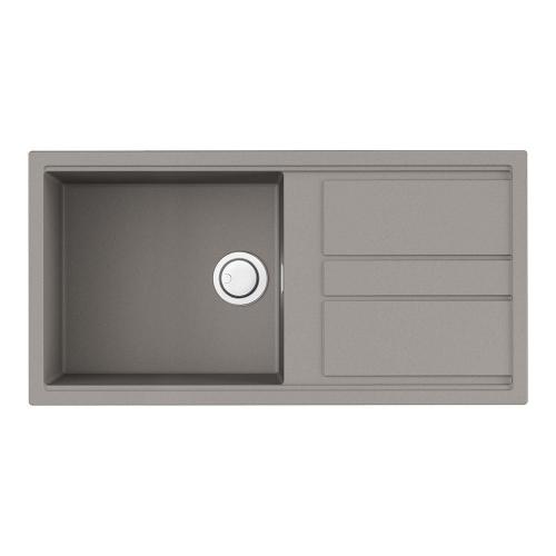 Кухонная мойка 100 см Omoikiri Solidity Kitagawa 100-GR leningrad grey - 1 фото