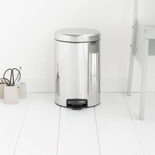 Мусорный бак с педалью 12 л Brabantia NewIcon стальной