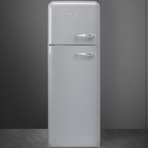 Холодильник двухкамерный 169х60 см Smeg 50's Style FAB30LSV5 серебристый