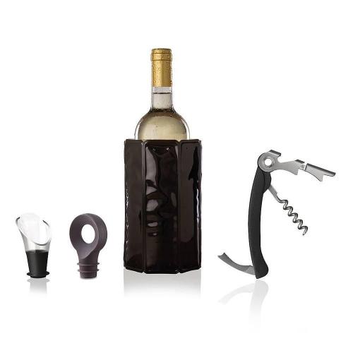 Набор для вина Classic Vacu Vin 4 пр черный