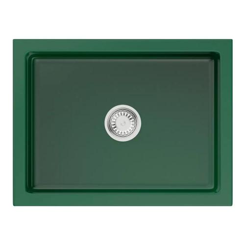 Кухонная мойка 61 см Omoikiri Mikura 61-RG Glossy royal green глянцевая - 1 фото