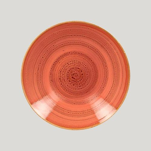 Тарелка RAK Porcelain Twirl Coral глубокая 1,25 л, 28 см