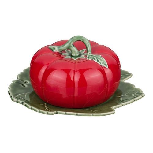 Масленка с крышкой 20x18 см Bordallo Pinheiro Tomato красная