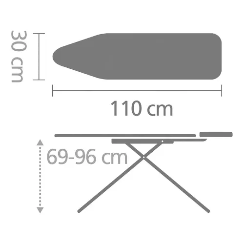 Гладильная доска 110х30 см Brabantia белая