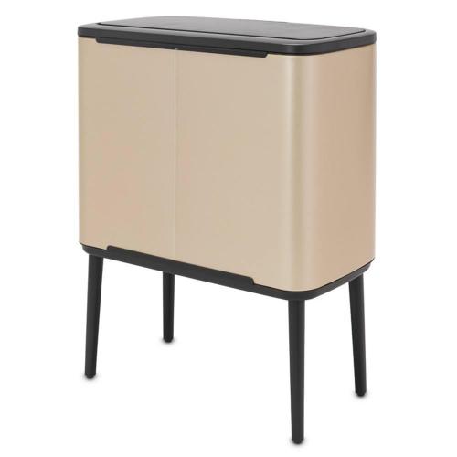 Мусорный бак 11+23 л Brabantia Bo Touch Bin шампань