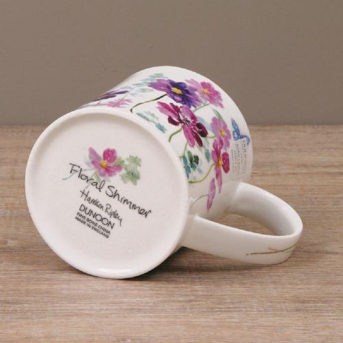 Кружка 350 мл Dunoon Orkney Floral Shimmer розовая