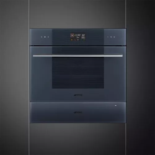 Электрический духовой шкаф 59,7 см Smeg Linea SO4102M1G серый