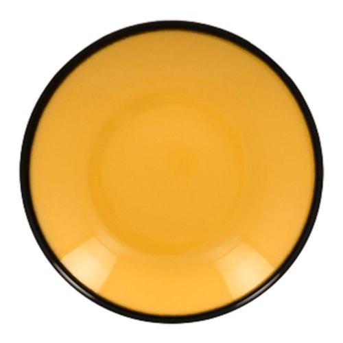 Тарелка-салатник RAK Porcelain LEA Yellow 26 см, высота 5 см, 1,2 л (желтый цвет)