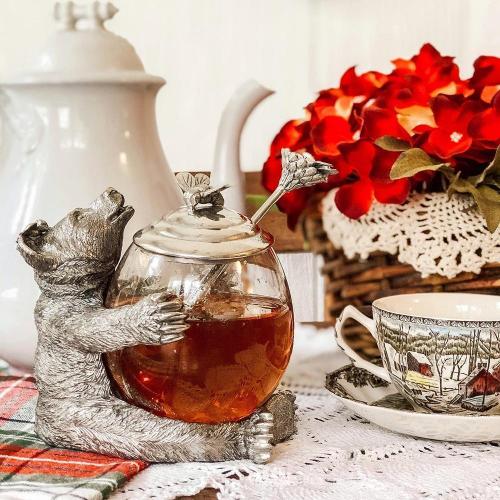 Банка для мёда с ложкой Bear 360 мл Vagabond House Woodland Creatures