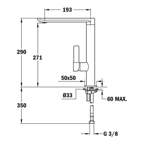 Смеситель Teka Total FO 915 хром