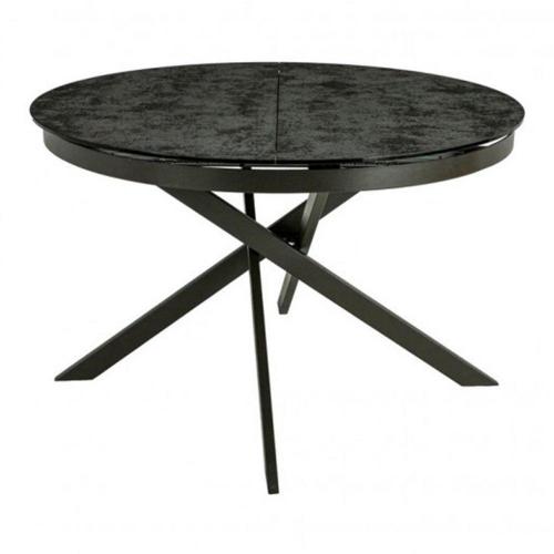 Обеденный стол раскладной 120х120 см M&K серый